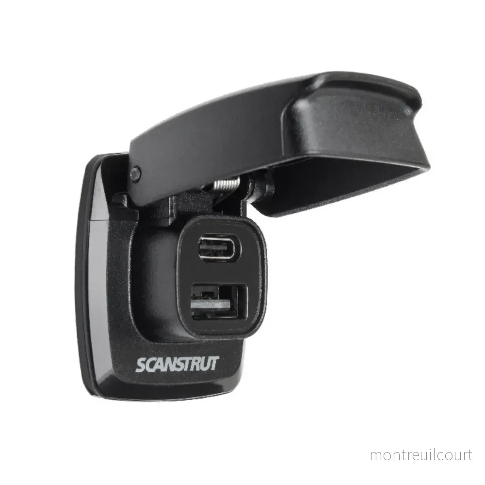ScanStrut Flip-Pro USB-A & USB-C laddare vattentät 12-24V