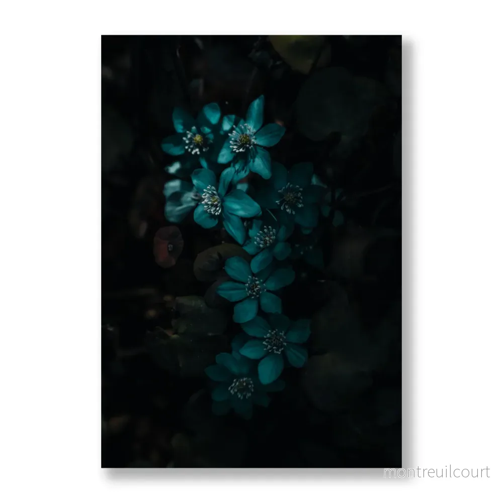 Poster Blå blommor Poster Blå blommor