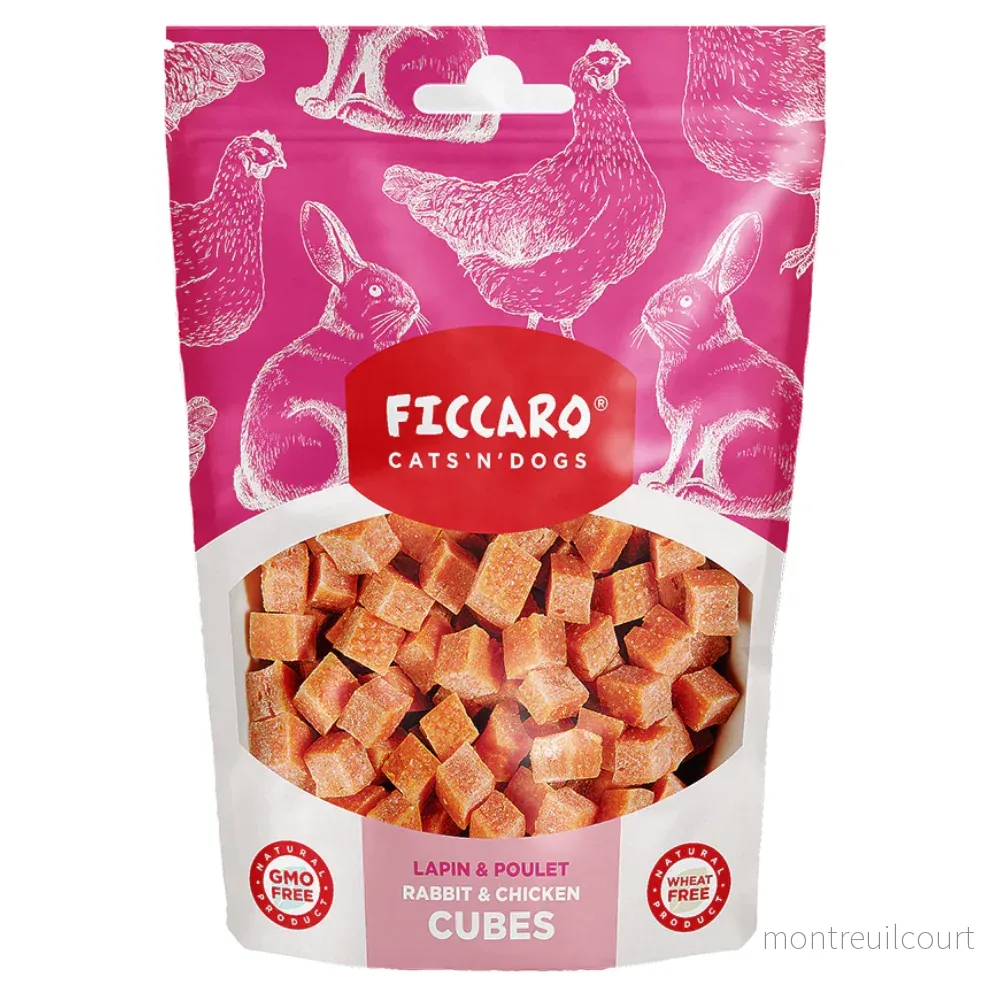 Ficcaro Kanin- & Kycklingtärningar 100g Ficcaro Kanin- & Kycklingtärningar 100g
