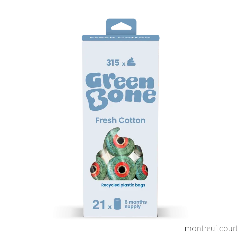 Green Bone Fresh Cotton Hundeposer 315 stk. Green Bone Fresh Cotton Hundeposer 315 stk.