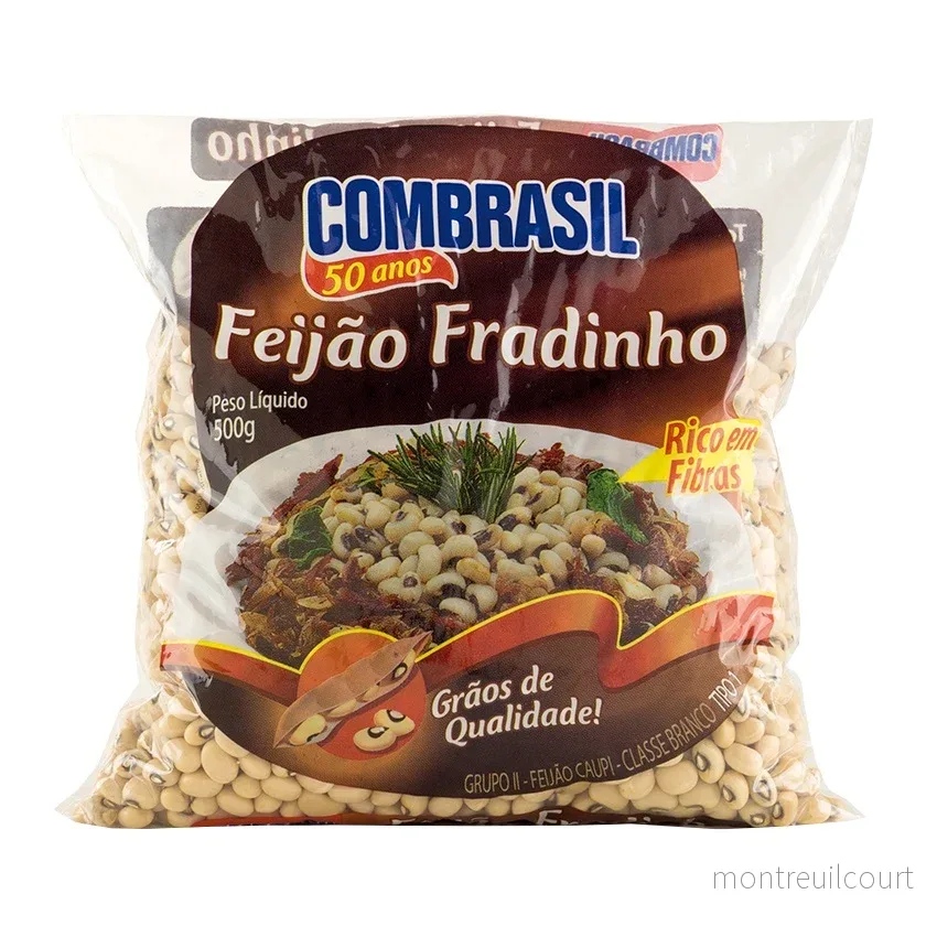 Feijão Fradinho (Feijão-de-Corda) / Black-Eyed Peas – Combrasil (500g) Feijão Fradinho (Feijão-de-Corda) / Black-Eyed Peas – Combrasil (500g)