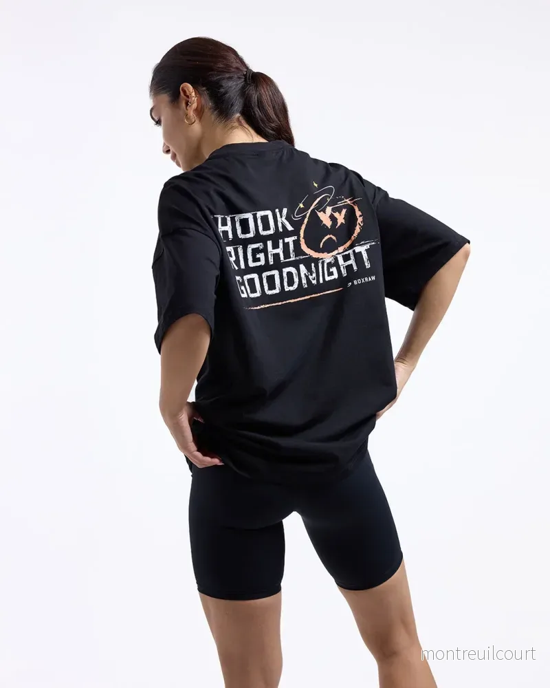Hook Right Goodnight Oversized T-shirt – Svart Hook Right Goodnight Oversized T-shirt – Svart