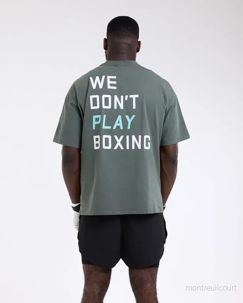 We Don’t Play Boxing Oversized T-shirt – Grön We Don’t Play Boxing Oversized T-shirt – Grön