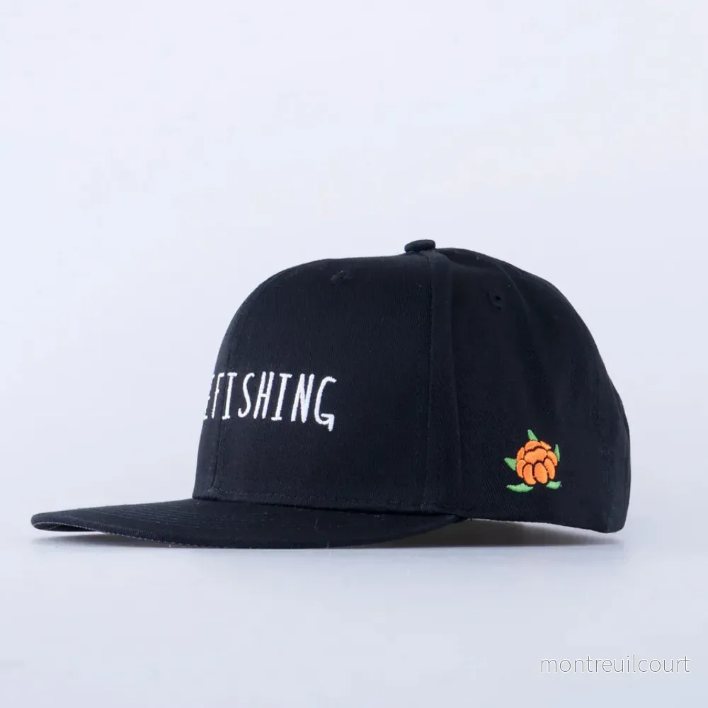 SQRTN Gone Fishing Keps Black