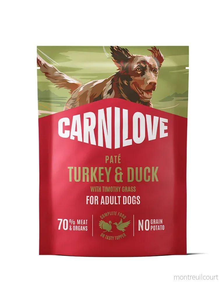 Carnilove Pouch Paté Turkey & Duck Timothy Grass 300g Carnilove Pouch Paté Turkey & Duck Timothy Grass 300g