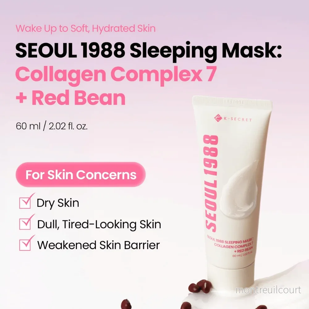 K-SECRET SEOUL 1988 Sleeping Mask Collagen Complex 7 + Red Bean 60ml - Bild 2
