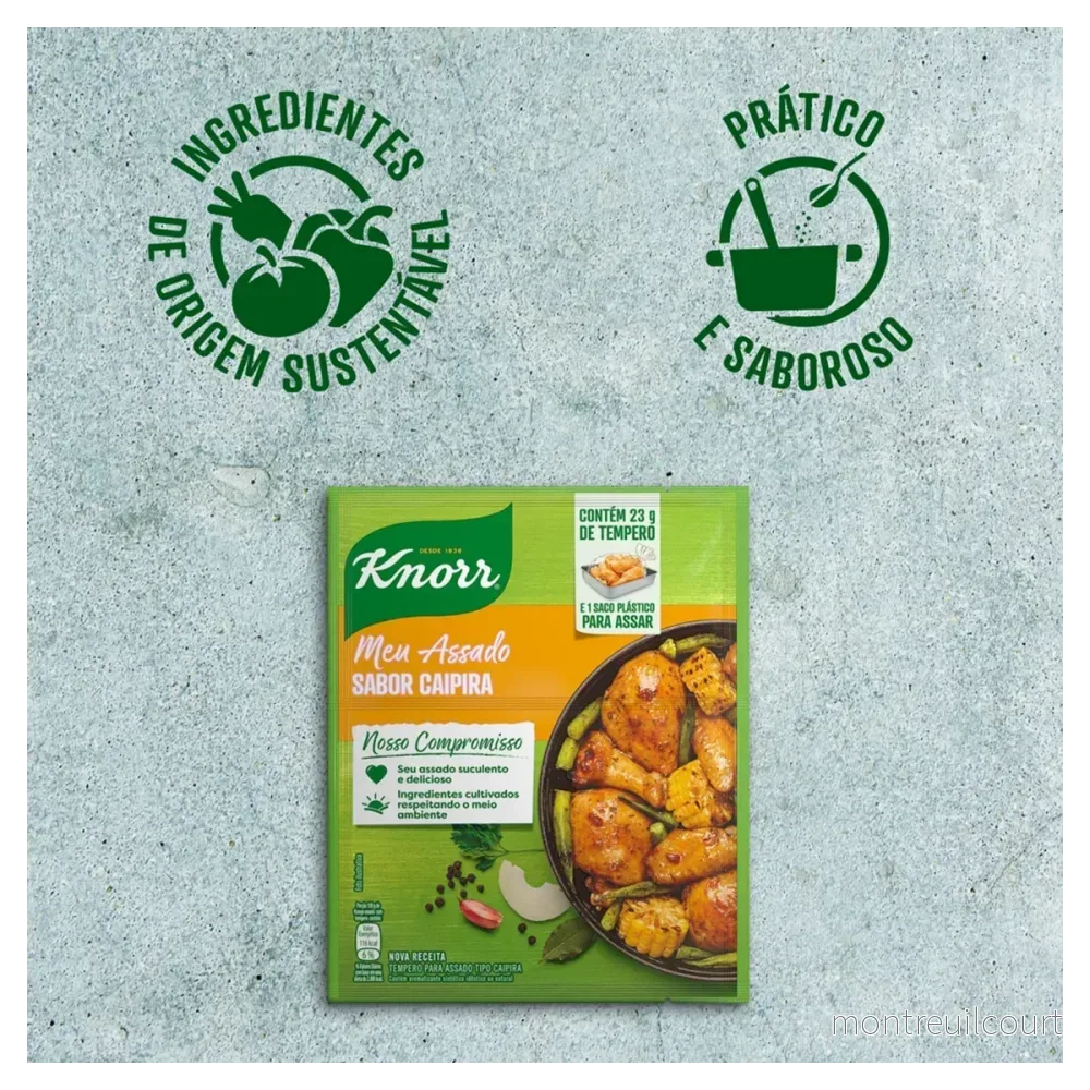 Tempero Meu Assado Sabor Caipira / Rustic Style Seasoning Mix - Knorr (23g) - Bild 2
