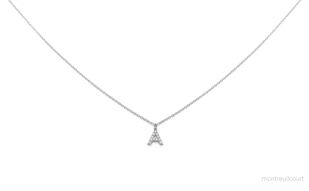 Silverhalsband – Bokstav