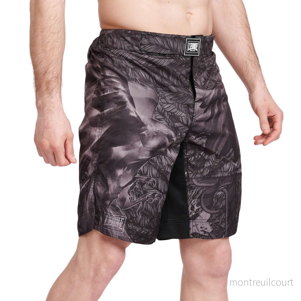 Leone 1947 MMA Shorts Raven Herr AB956 – Lätta & Slitstarka Shorts i FLAG-seriens Unika Design - Bild 3