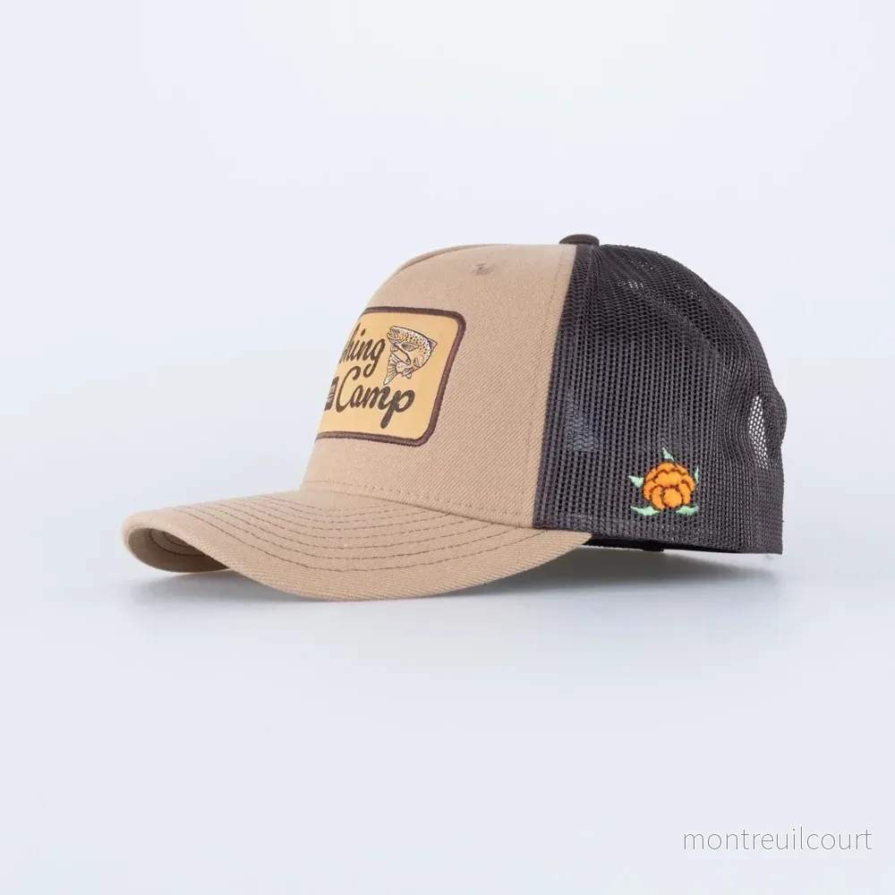 SQRTN Fishing Camp Trucker Keps – Hooked Caramel SQRTN Fishing Camp Trucker Keps – Hooked Caramel