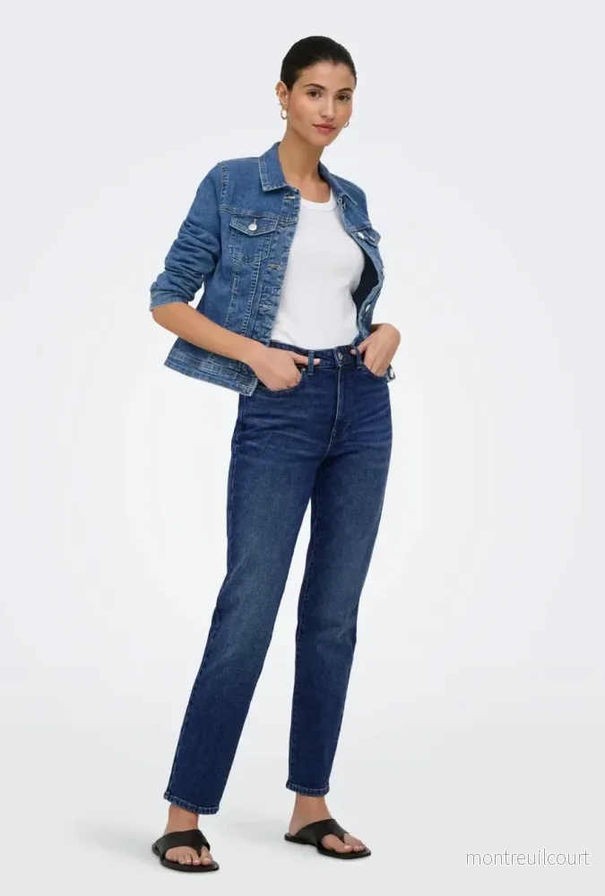 ONLY – EMILY STRETCH HW 1536560 – DARK BLUE DENIM ONLY – EMILY STRETCH HW 1536560 – DARK BLUE DENIM