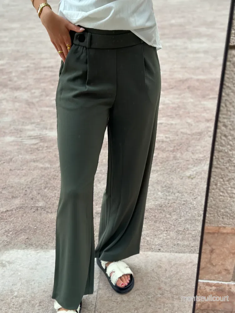JDY – GEGGO NEW LONG PANT – KAMBABA/ BLACK BUTTONS