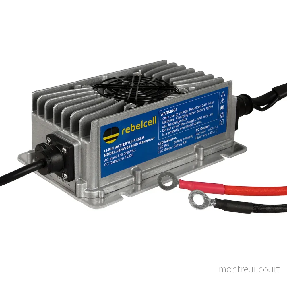 Rebelcell 29.4V20A NMC Charger Waterproof Rebelcell 29.4V20A NMC Charger Waterproof