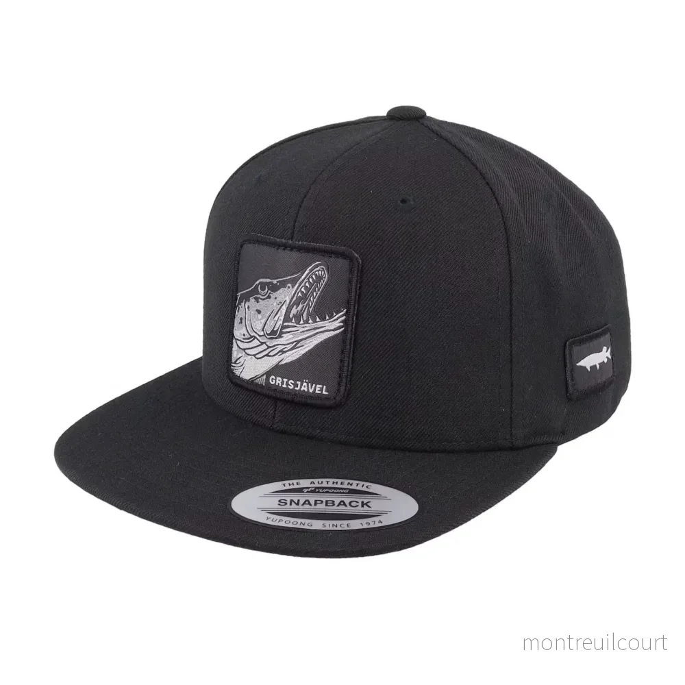 Skillfish Grisjävel Mono Black Snapback Keps Skillfish Grisjävel Mono Black Snapback Keps