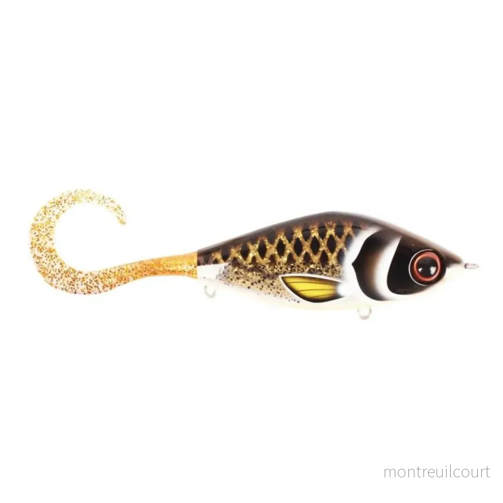 CWC StrikePro Trueglide Guppie Jr, 11cm, 70g – Spotted Bullhead with Gold Glitter CWC StrikePro Trueglide Guppie Jr, 11cm, 70g – Spotted Bullhead with Gold Glitter
