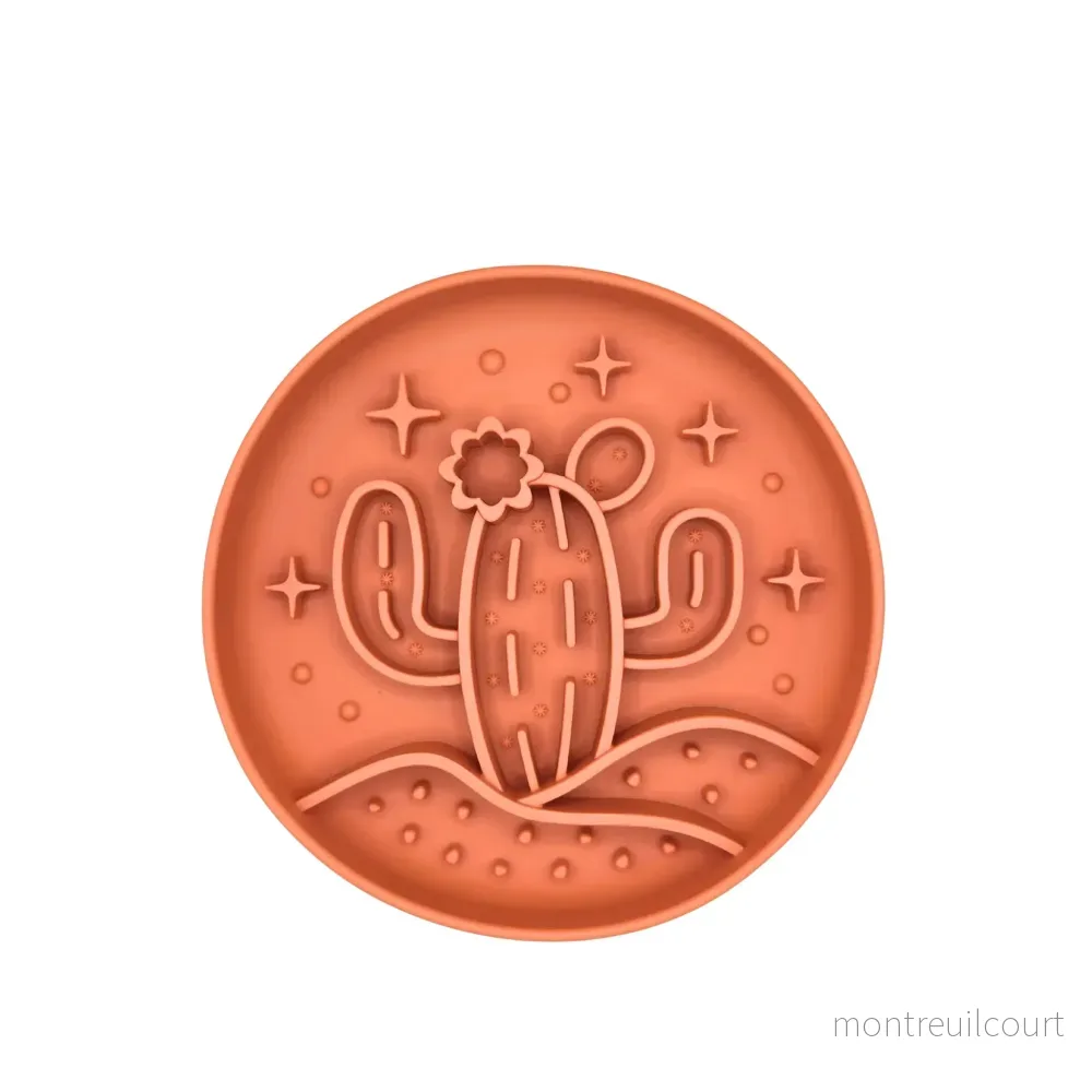 Cactus Slowfeeder skål/slickmatta med sugkopp för hundar och katter Cactus Slowfeeder skål/slickmatta med sugkopp för hundar och katter