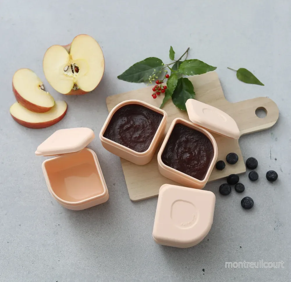 GrowBento - matlåda & silipods (Chrome/Peach) - Bild 2