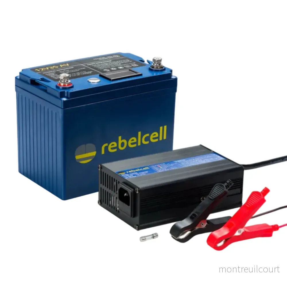 Rebelcell 12v35 AV li-ion Battery med Rebelcell 6A laddare Rebelcell 12v35 AV li-ion Battery med Rebelcell 6A laddare