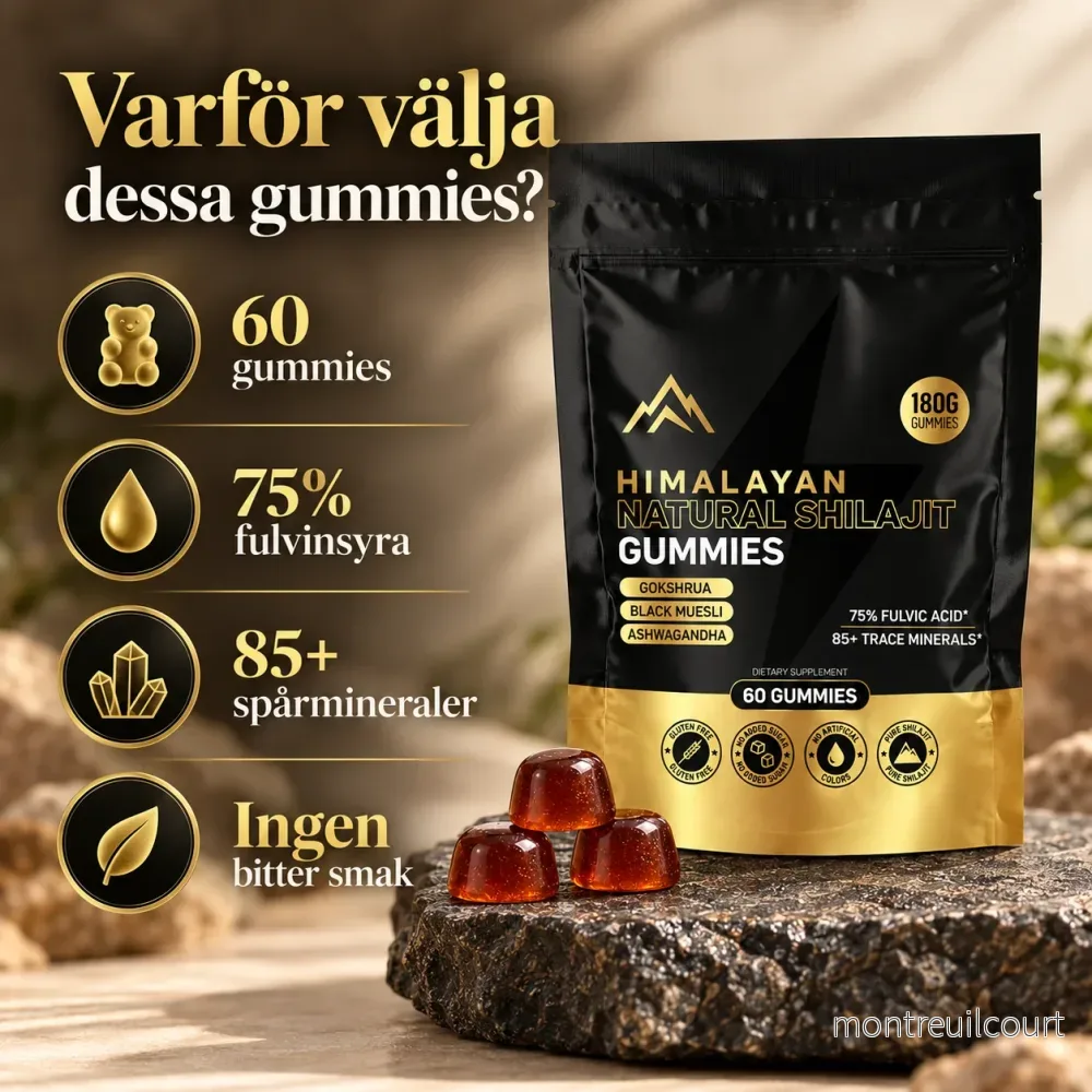 Shilajit – Resin 50 g eller Gummies 60 st - Bild 3