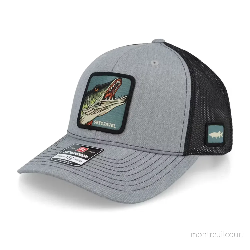Skillfish Grisjävel 112 Split Heather Grey/Black Truckerkeps Skillfish Grisjävel 112 Split Heather Grey/Black Truckerkeps