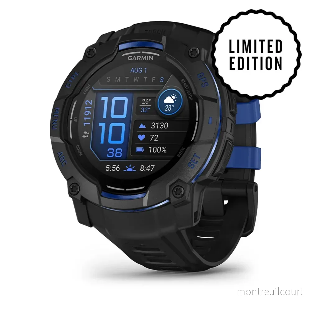 Garmin Instinct 3 50mm Amoled Black/Blue Garmin Instinct 3 50mm Amoled Black/Blue