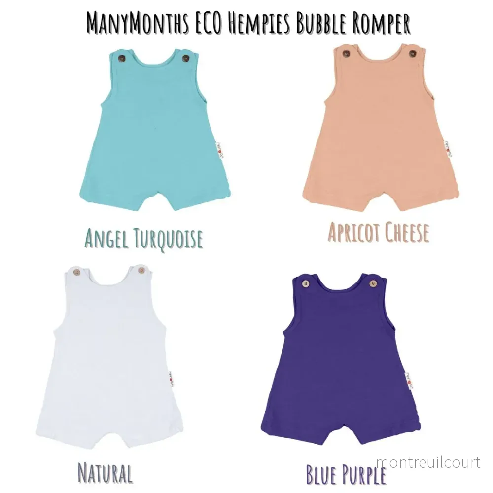 ManyMonths ECO Hempies Bubble Romper - Apricot Cheese - Bild 3