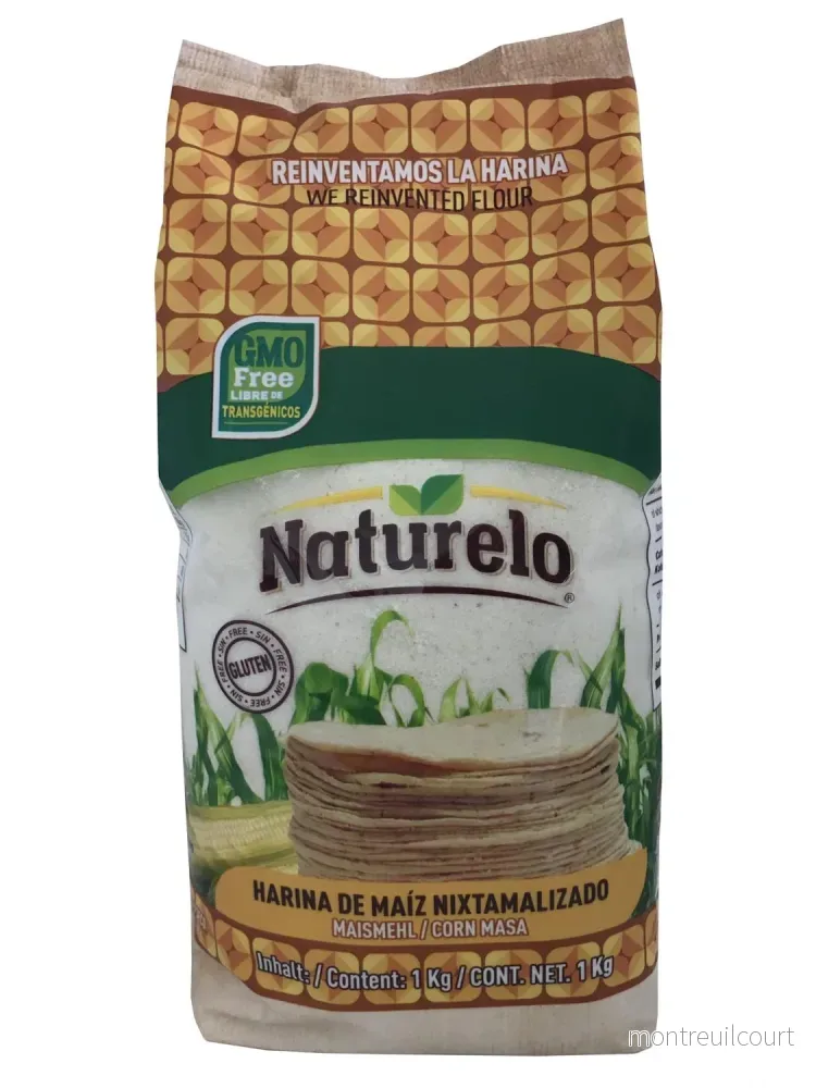 Glutenfritt vitt majsmjöl för tortillas, Naturelo. 10kg (1kg x 10 st) - Bild 2