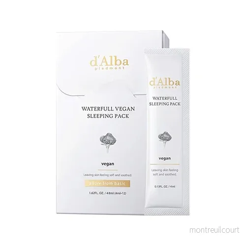 d’Alba Waterfull Vegan Sleeping Pack 4ml x12 d’Alba Waterfull Vegan Sleeping Pack 4ml x12
