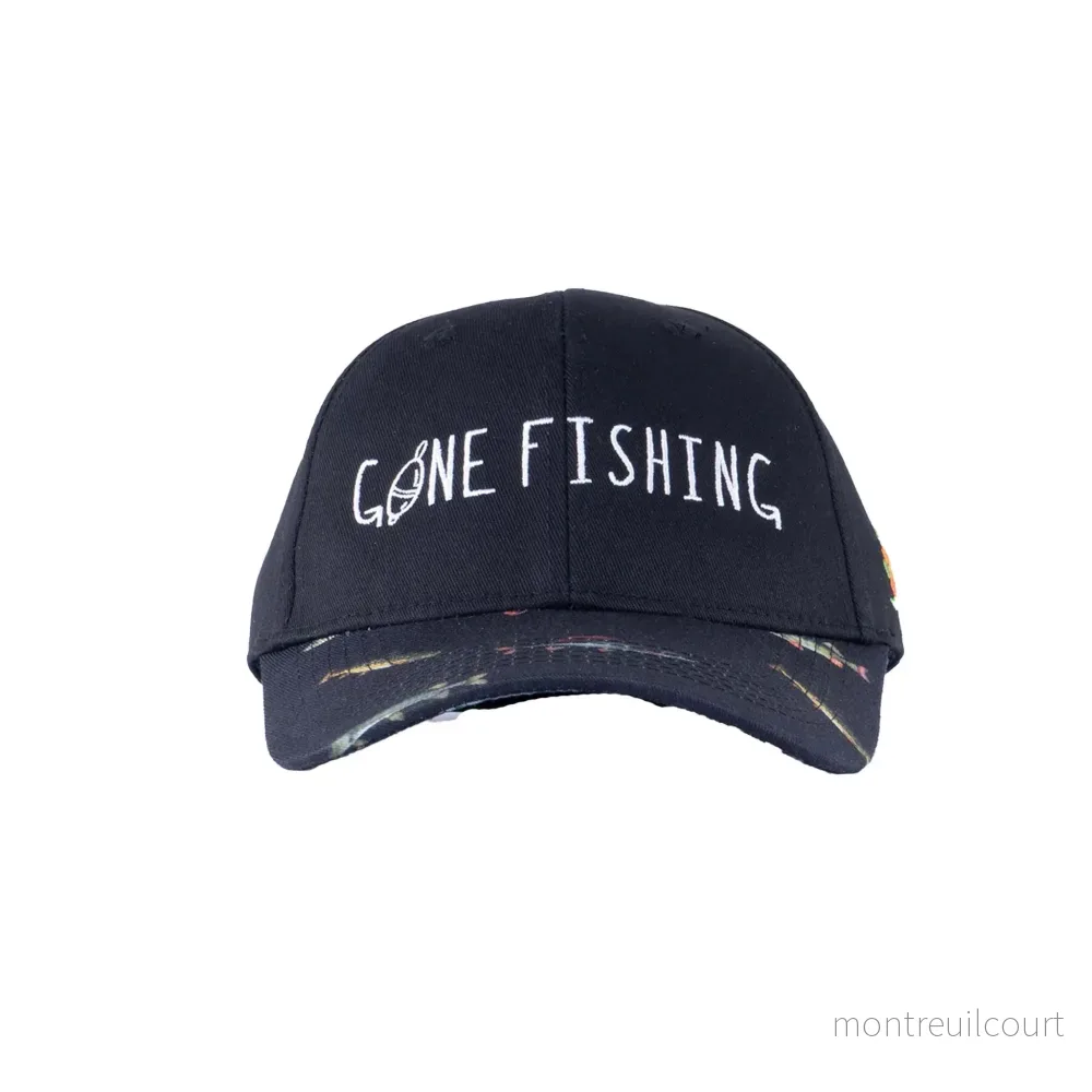 SQRTN Gone Fishing Keps Hooked Black SQRTN Gone Fishing Keps Hooked Black