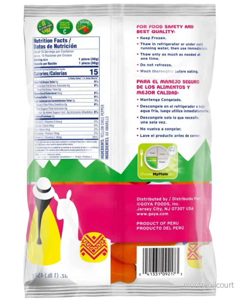 Ají Amarillo Congelado / Frozen Yellow Chili - Goya (500g) - Bild 2