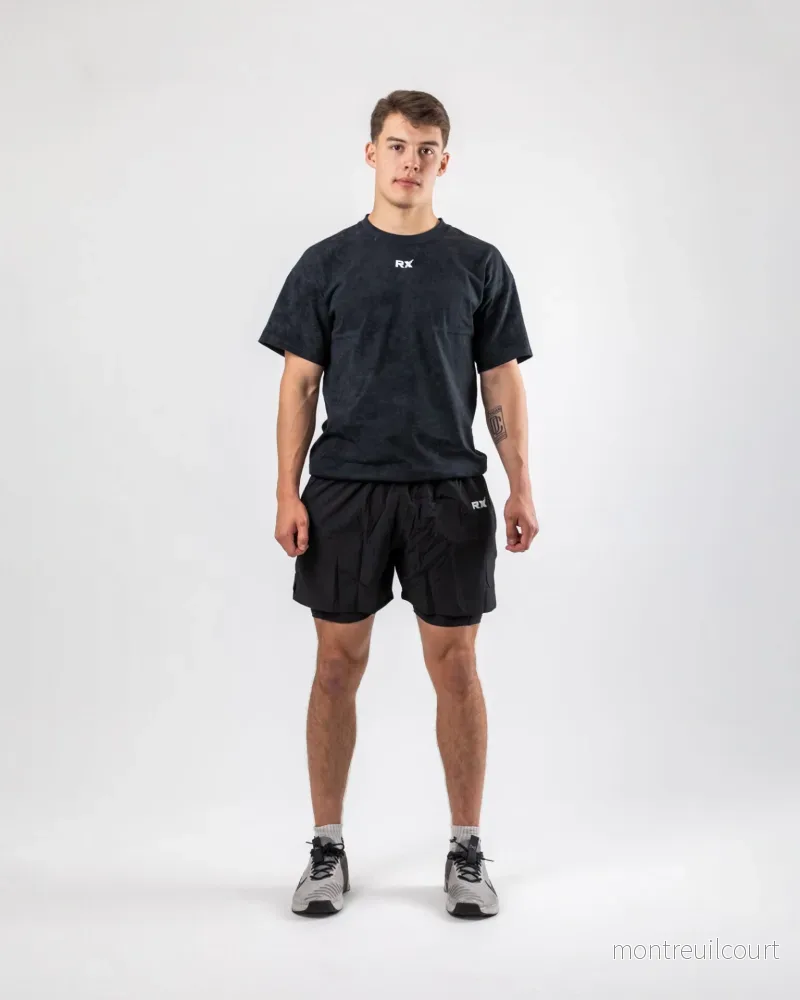 RX Performance Strike 2-in-1 Träningsshorts Herr – Svart