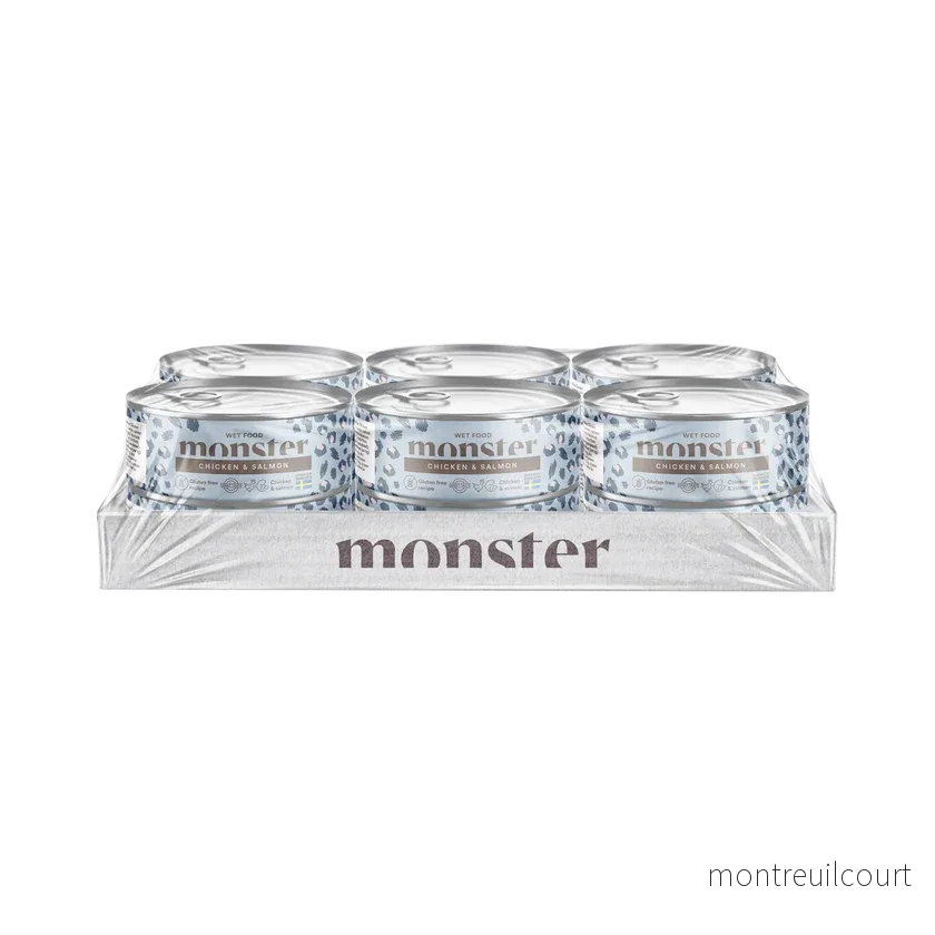 Monster Cat Adult Vådfoder Multi Protein Chicken & Salmon 100g - Bild 2