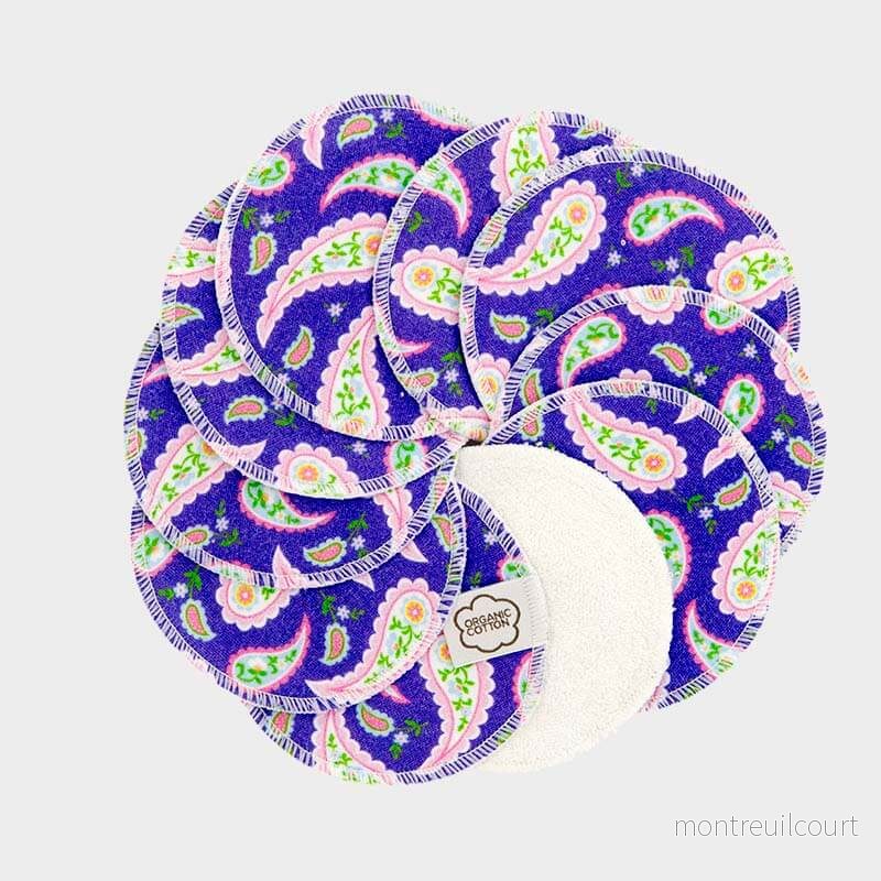 Imse Bomullspads 10-pack Purple Paisley Imse Bomullspads 10-pack Purple Paisley