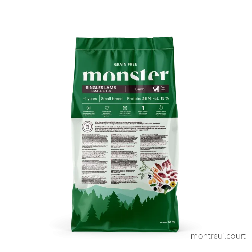 Monster Dog Grain Free Singles Lamb Small Bites - Bild 3