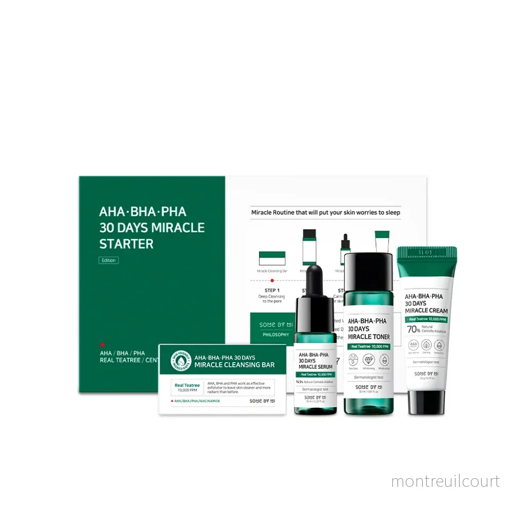 SOME BY MI AHA BHA PHA 30 Days Miracle Starter Kit 4 delar SOME BY MI AHA BHA PHA 30 Days Miracle Starter Kit 4 delar