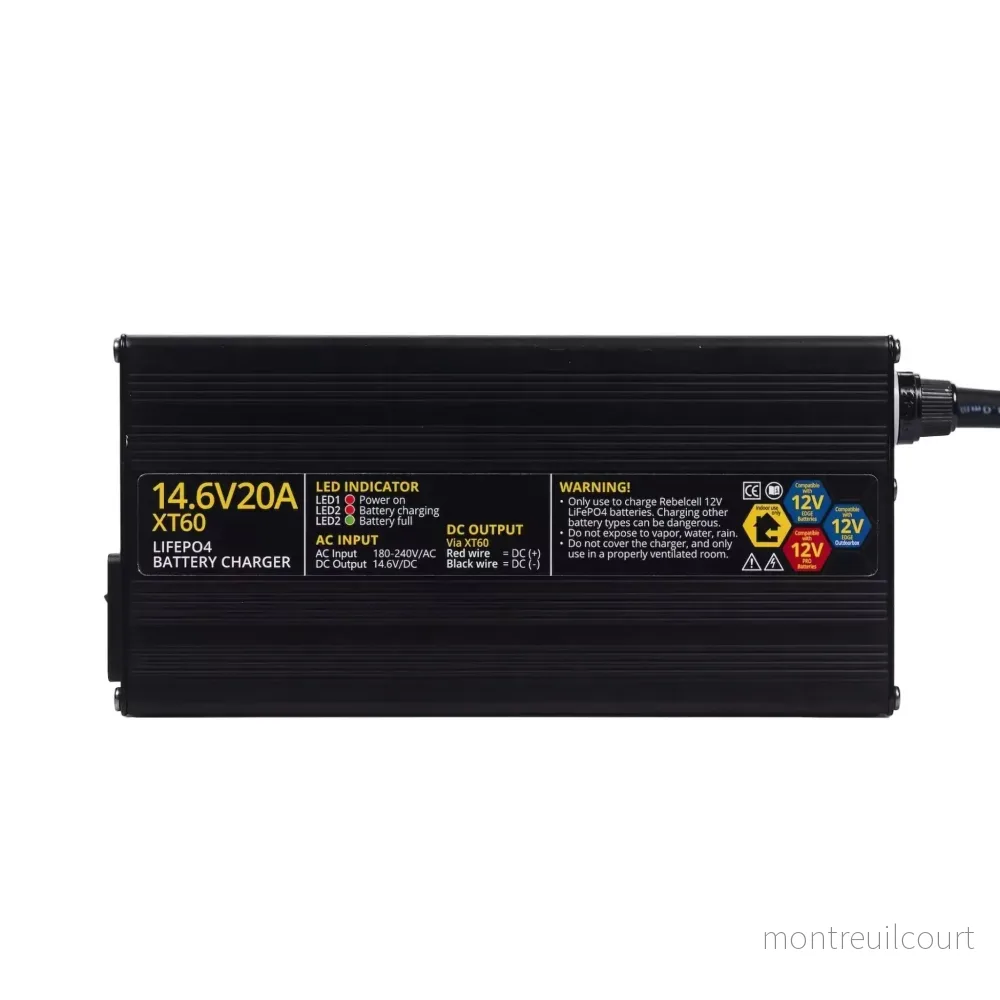Rebelcell 14.6V20A XT60 LiFePO4 Batteriladdare - Bild 3