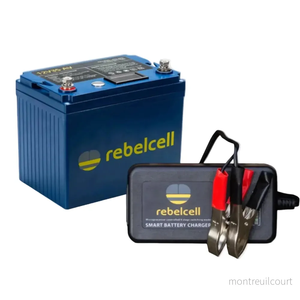 Rebelcell 12v35 AV li-ion Battery med Rebelcell 4A laddare Rebelcell 12v35 AV li-ion Battery med Rebelcell 4A laddare