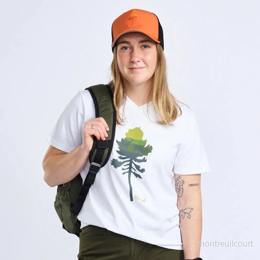 Pinewood Finnveden Recycled Outdoor T-shirt W vit - Bild 2