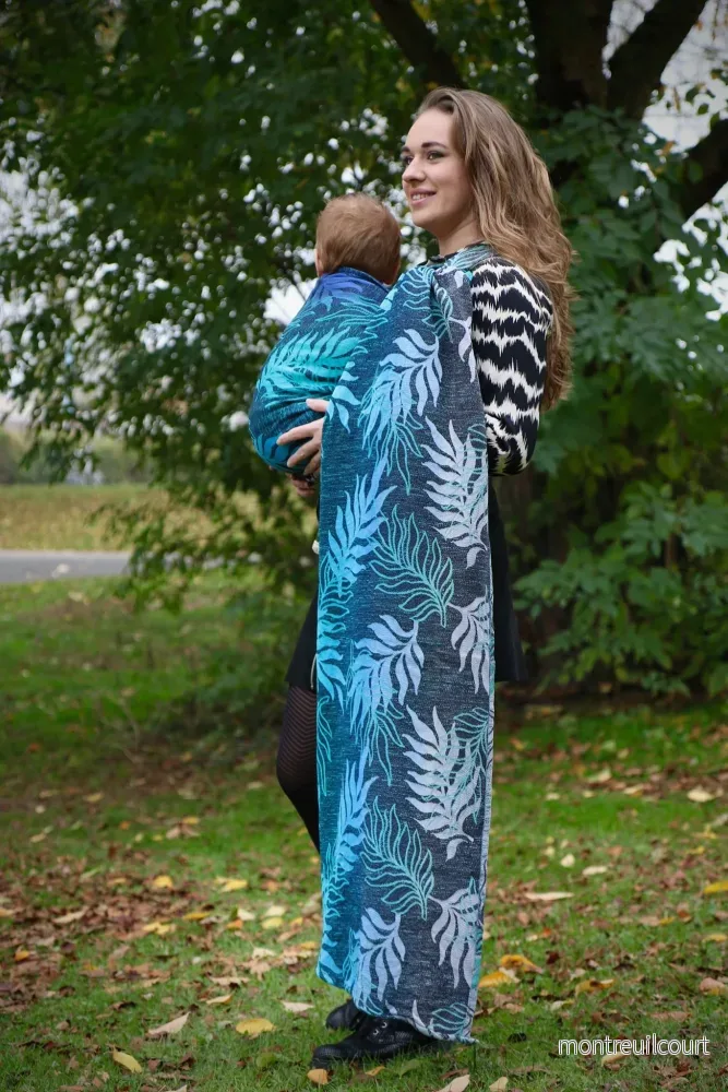 Yaro Ringsjal – Oasis Duo Aqua Grad Emerald Navy Wool Yaro Ringsjal – Oasis Duo Aqua Grad Emerald Navy Wool