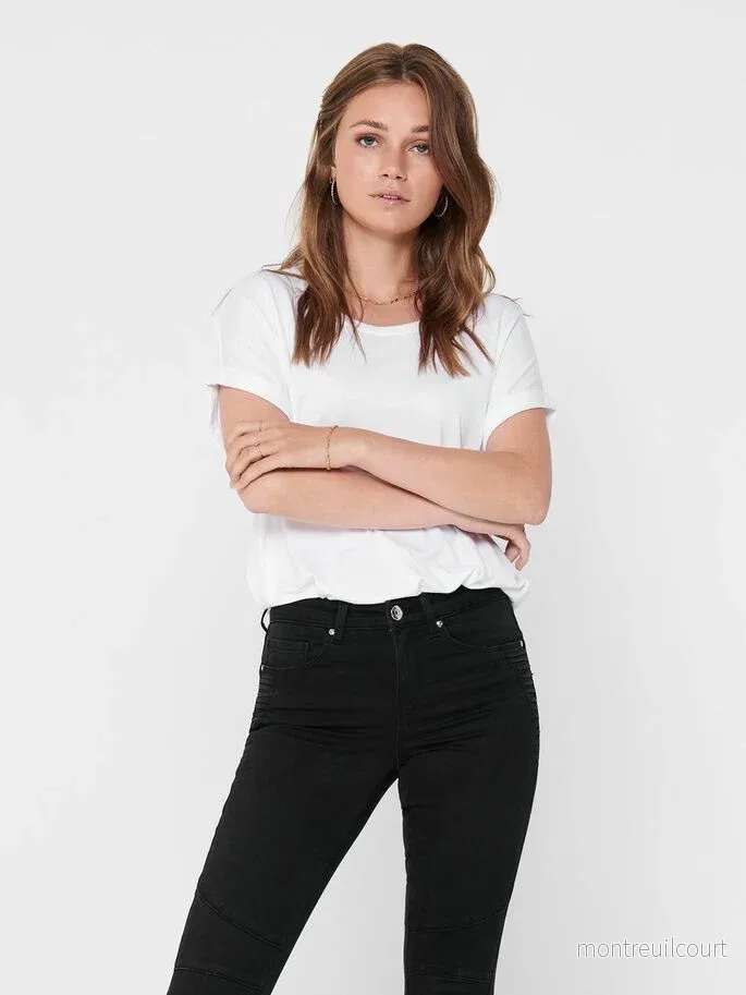 ONLY - MOSTER O-NECK TOP - WHITE - Bild 2