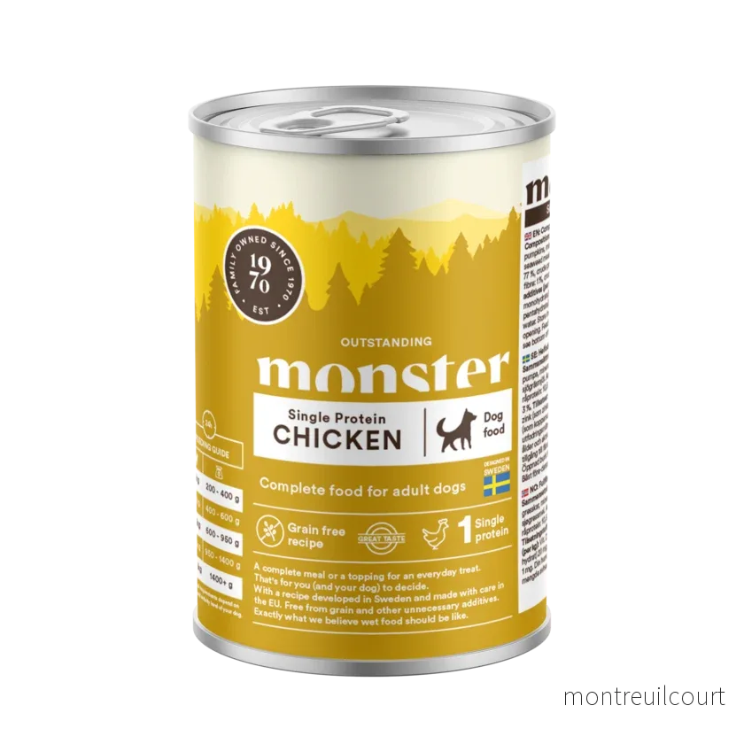 Monster Våtfoder Single Protein Chicken 400g Monster Våtfoder Single Protein Chicken 400g