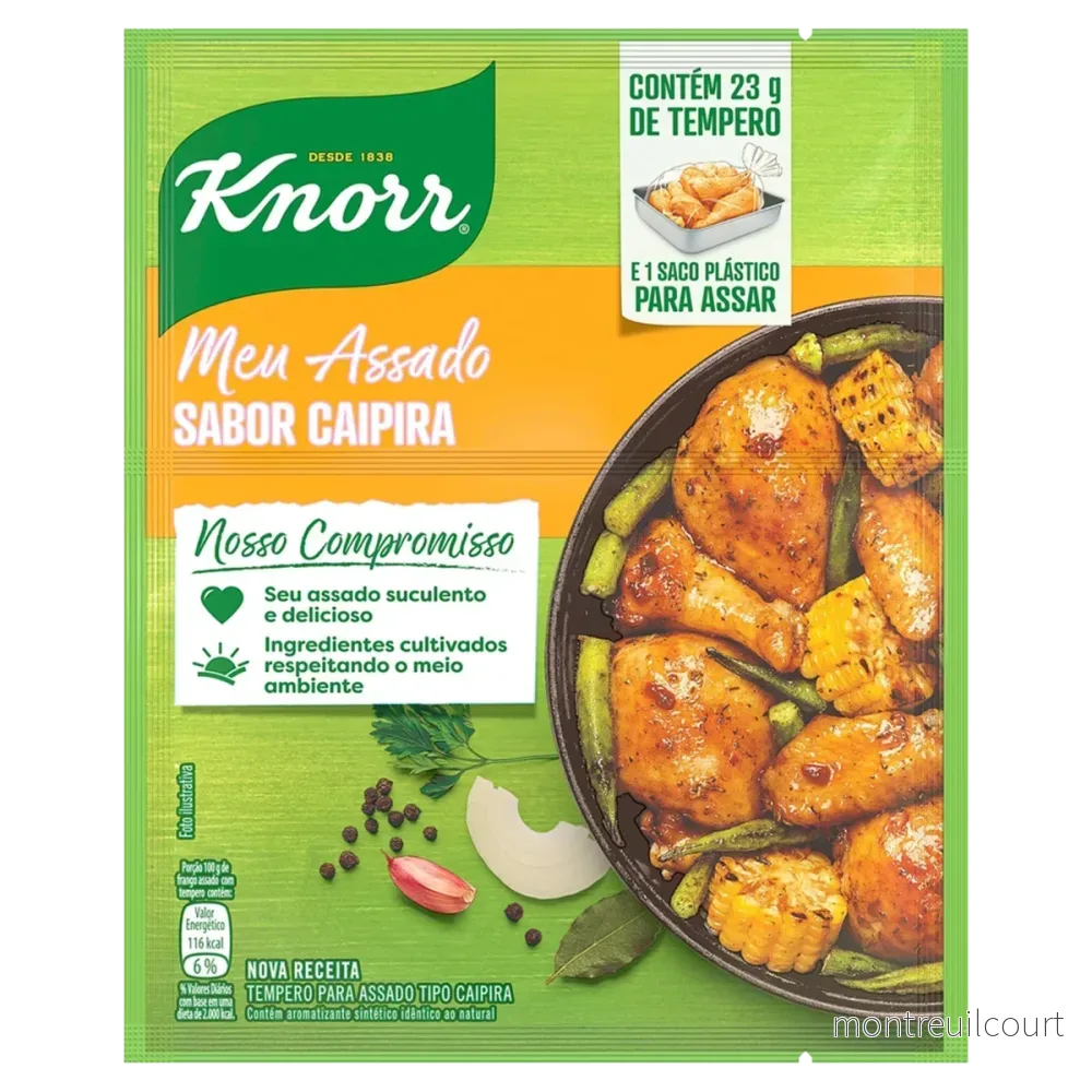 Tempero Meu Assado Sabor Caipira / Rustic Style Seasoning Mix - Knorr (23g)
