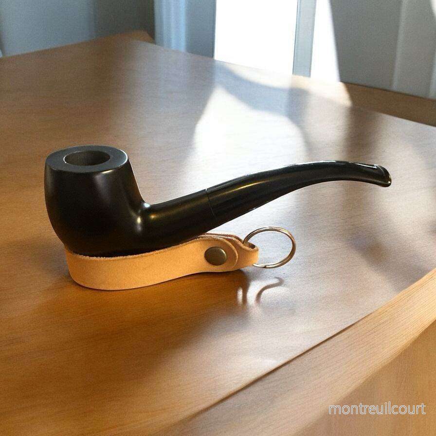 Pearwood 9mm 6561 Böjd Tobakspipa – Elegant Blackbrown