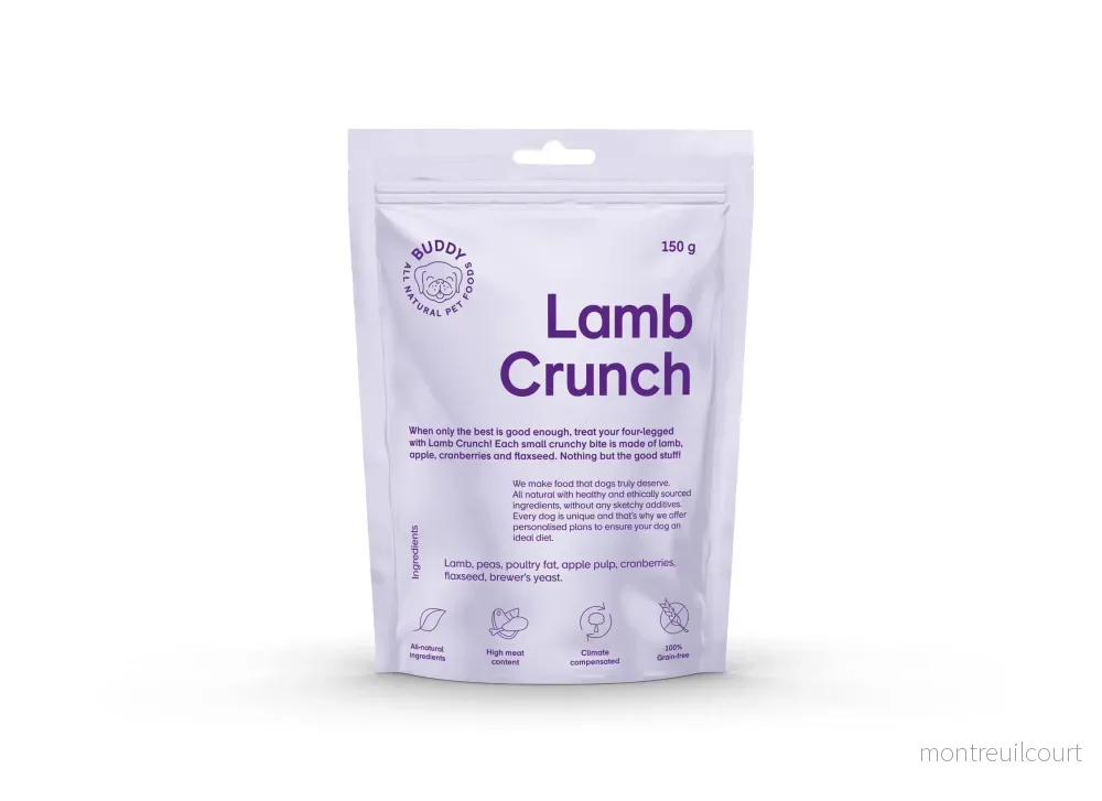 Buddy Crunchy Snack - Lamm med tranbär 150g