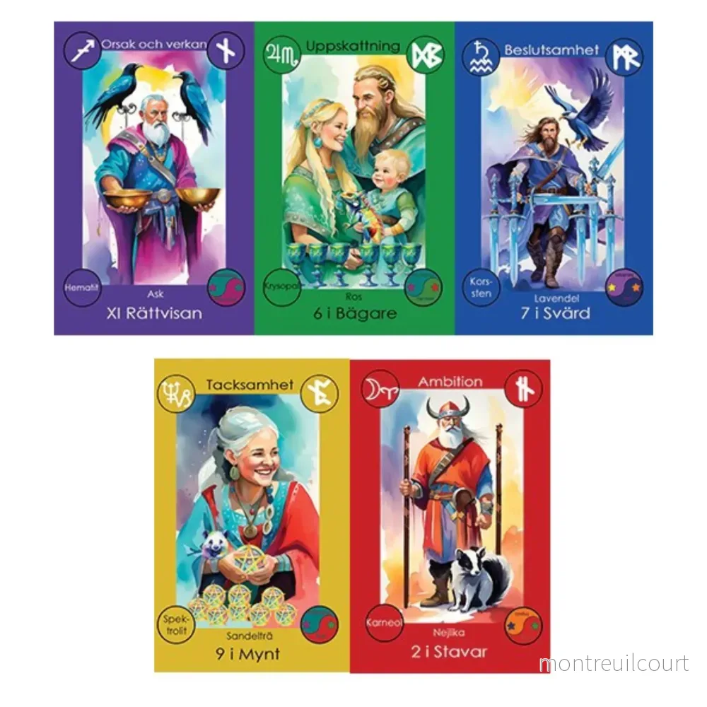 Runhäxans tarot – svensk lek av Ylva Trollstierna