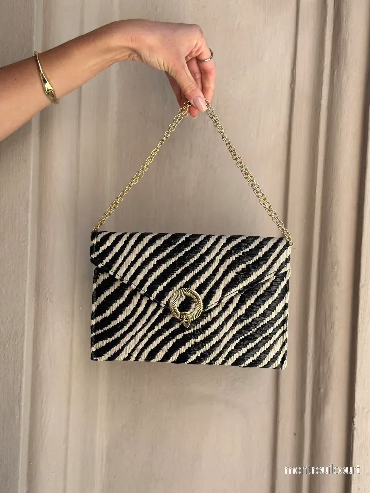 BOW 18 DETAILS – ZEBRA BAG 3259 – BLACK/WHITE BOW 18 DETAILS – ZEBRA BAG 3259 – BLACK/WHITE