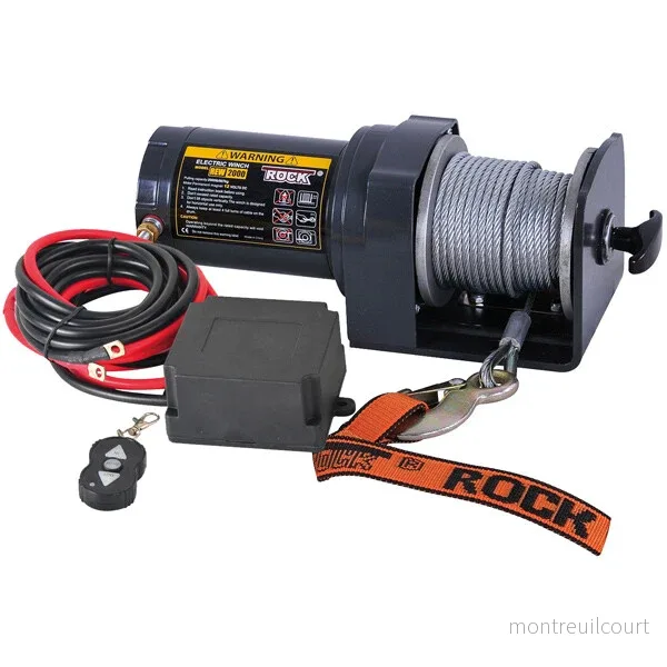 Rock RP2000 El Trailervinsch 12 Vdc 1.9HK (1.4Kw) 907 kg Rock RP2000 El Trailervinsch 12 Vdc 1.9HK (1.4Kw) 907 kg