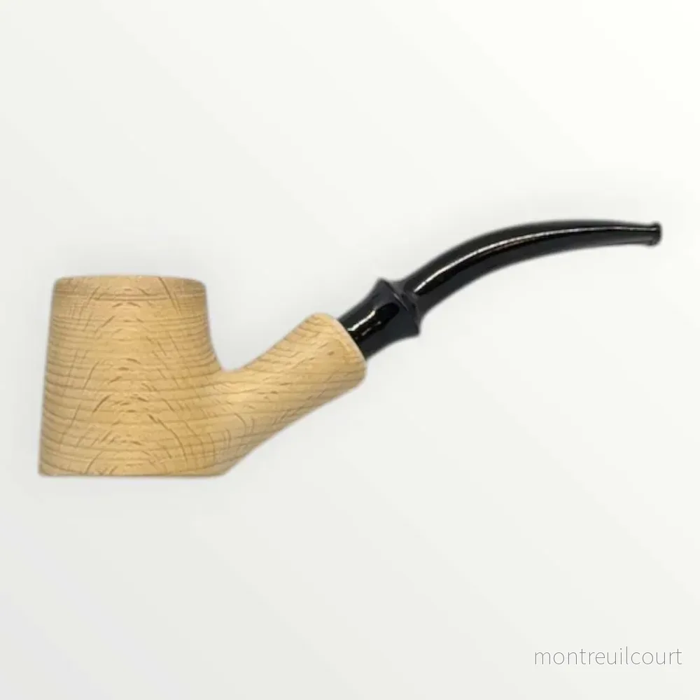 Pipa Naturell – Obehandlad Självstående Pipa i Modell Bent Poker / Cherrywood (145mm) - Bild 2
