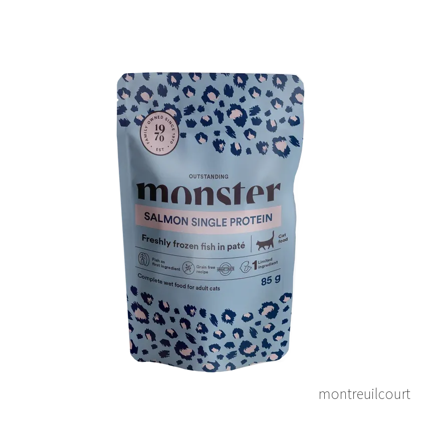 Monster Cat Pouches Adult Salmon 85 g (8 pack) - Bild 2
