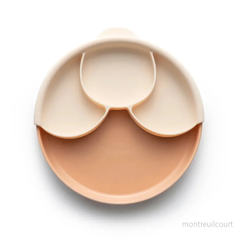 Healthy Meal Set barntallrik (Toffee/Peach)
